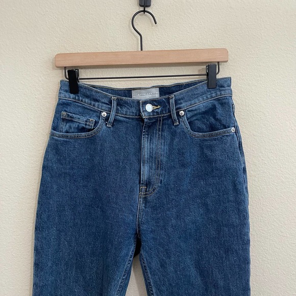 Everlane The Original Cheeky High Rise Straight Denim Jeans Washed Midnight 26 - Picture 7 of 13